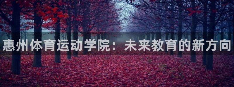 vsport体育官网下载平台注册要钱吗:惠州体育运动学院:未